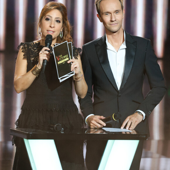 Léa Salamé et Cyril Féraud - 39ème cérémonie des Victoires de la musique à la Seine musicale de Boulogne-Billancourt, France, le 9 février 2024. © Coadic Guirec/Bestimage