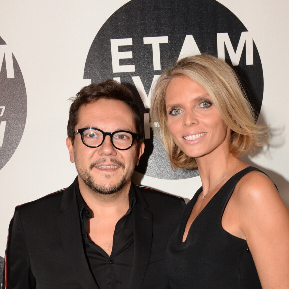 Nicolas Fafiotte et Sylvie Tellier au photocall du 10ème édition du "Etam Live Show" (Etam Lingerie) lors de la Fashion Week à Paris, France, le 26 septembre 2017. Photo by Rachid Bellak/Bestimage 