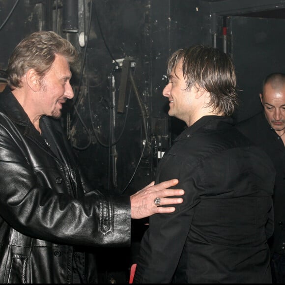 David Hallyday et Johnny Hallyday en concert à la Cigale en duo