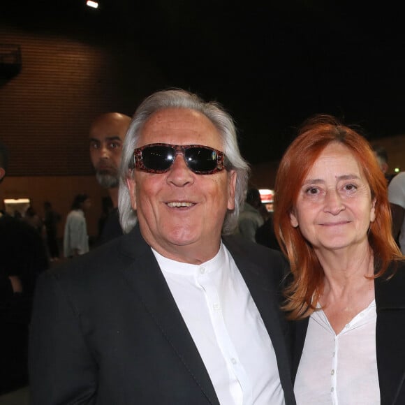 Gilbert Montagné et sa femme Nikole - Championnat du Monde de Kickboxing entre le Français Cyril.Benzaquen et le Roumain Florin.Lambagiu au Grand Palais Ephémère à Paris le 31 Mai 2022. Cyril Benzaquen a conservé son titre sur décision unanime des juges. © Bertrand Rindoff / Bestimage