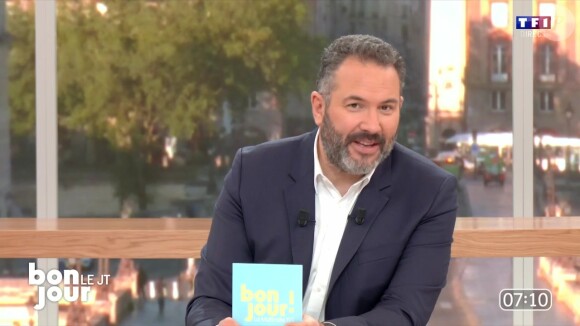 Depuis janvier, Bruce Toussaint présente "Bonjour !" sur TF1
Bruce Toussaint sur le plateau de "Bonjour !"