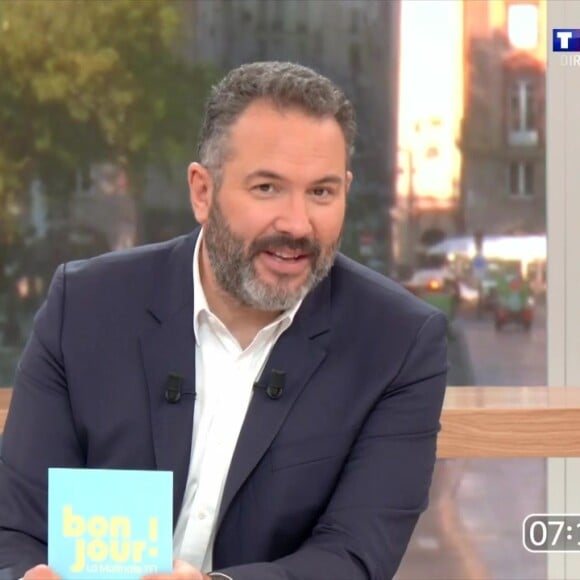 Depuis janvier, Bruce Toussaint présente "Bonjour !" sur TF1
Bruce Toussaint sur le plateau de "Bonjour !"