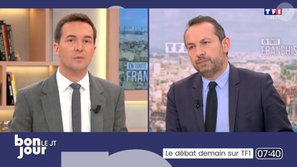 Adrien Gindre a épinglé Sébastien Chenu sur une mesure du programme du Rassemblement national
Adrien Gindre et Sébastien Chenu sur le plateau de "Bonjour !"