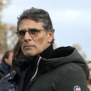 Pascal Elbé lors d'une marche contre l'antisémitisme à Paris. © Stéphane Lemouton / Bestimage