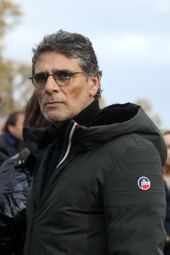 Pascal Elbé lors d'une marche contre l'antisémitisme à Paris. © Stéphane Lemouton / Bestimage