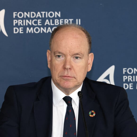 Exclusif - Le prince Albert II de Monaco - Le prince Albert II de Monaco préside l'assemblée générale de la "Fondation Prince Albert II de Monaco" à Monaco le 24 juin 2024. © Claudia Albuquerque/Bestimage