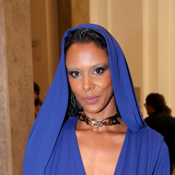 Shy'm était presque irreconnaissable dans cette belle robe bleue ! 
Tamara Marthe alias Shy'm au Front Row du défilé de mode Haute-Couture automne-hiver 2024/2025 "Stephane Rolland" lors de la Fashion Week de Paris, France, le 25 juin 2024. © Bertrand Rindoff/Bestimage 