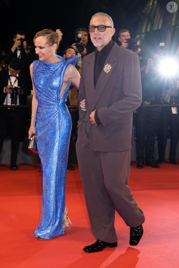 Diane Kruger, Vincent Cassel - Descente des marches du film " Les Linceuls " lors du 77ème Festival International du Film de Cannes, au Palais des Festivals à Cannes. Le 20 mai 2024 © Olivier Borde / Bestimage 