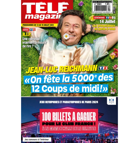 Jean-Luc Reichmann fait la couverture de "Télé Magazine"