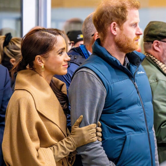 Prince Harry et Meghan Markle lors des Invictus Games à Vancouver au Canada, février 2024.