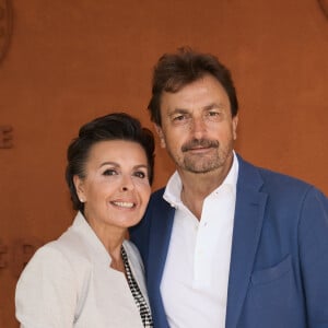 Henri Leconte et sa compagne Maria Dowlatshahi au village lors des Internationaux de France de tennis de Roland Garros 2024, à Paris, France, le 26 mai 2024. © Jacovides-Moreau/Bestimage