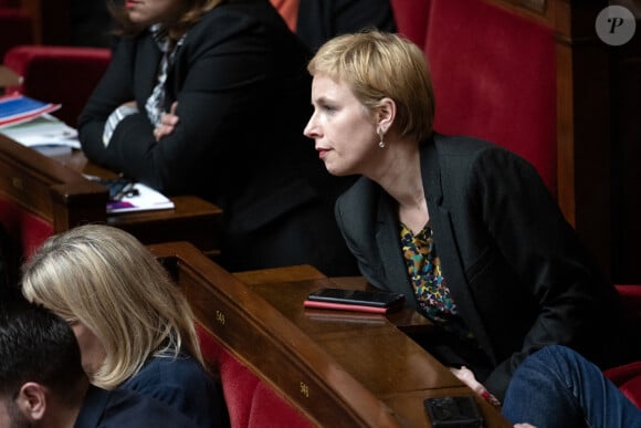 Clémentine Autain à l'Assemblée nationale. Photo by David NIVIERE/ABACAPRESS.COM