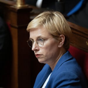 Clémentine Autain à l'Assemblée national. Photo by David Niviere/ABACAPRESS.COM