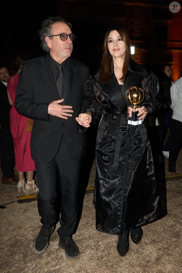 Monica Bellucci et Tim Burton étaient de passage à Rome mercredi 3 juillet 2024, pour assister à la cérémonie des Globes d'or
Monica Bellucci et Tim Burton