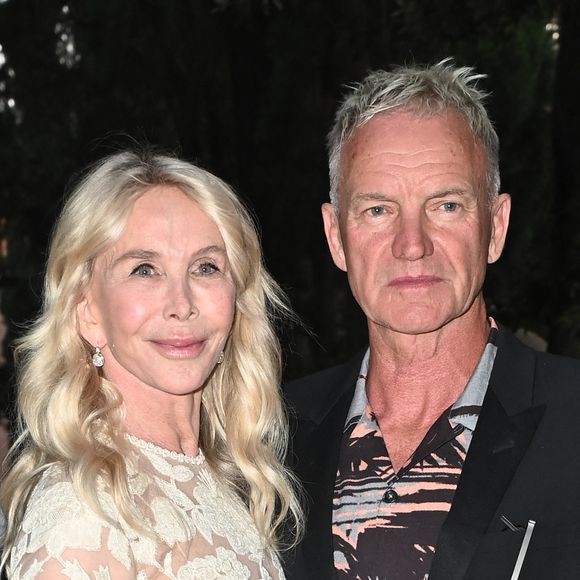 Trudie Styler, Sting - Arrivées à la 64ème édition de la cérémonie des Globo d'Oro Award à Rome le 3 juillet 2024. 