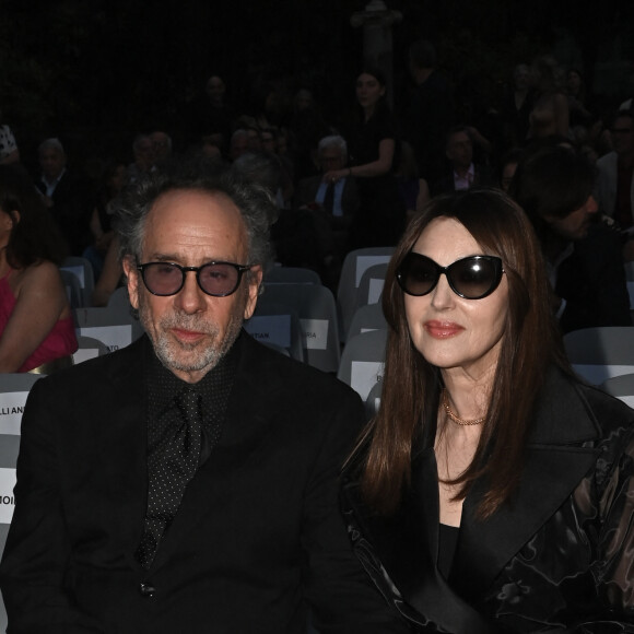 Tim Burton, Monica Bellucci - Arrivées à la 64ème édition de la cérémonie des Globo d'Oro Award à Rome le 3 juillet 2024. 