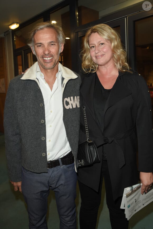 Paul Belmondo et sa femme Luana - Générale de la pièce "Le Banquet" au théâtre du Rond-Point à Paris le 11 octobre 2018. © Coadic Guirec/Bestimage