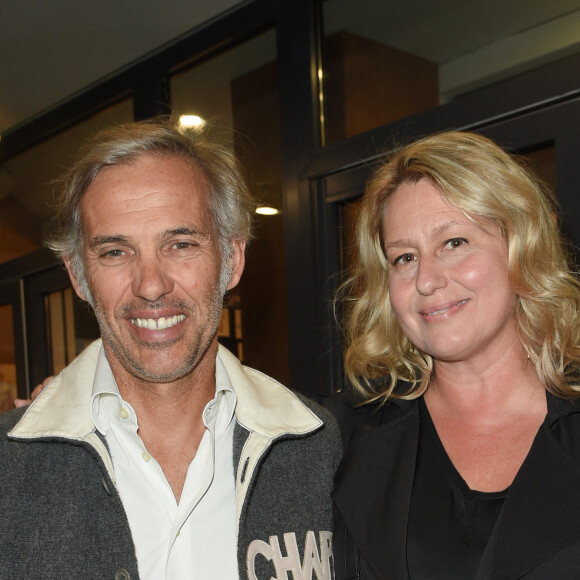 Paul Belmondo et sa femme Luana - Générale de la pièce "Le Banquet" au théâtre du Rond-Point à Paris le 11 octobre 2018. © Coadic Guirec/Bestimage