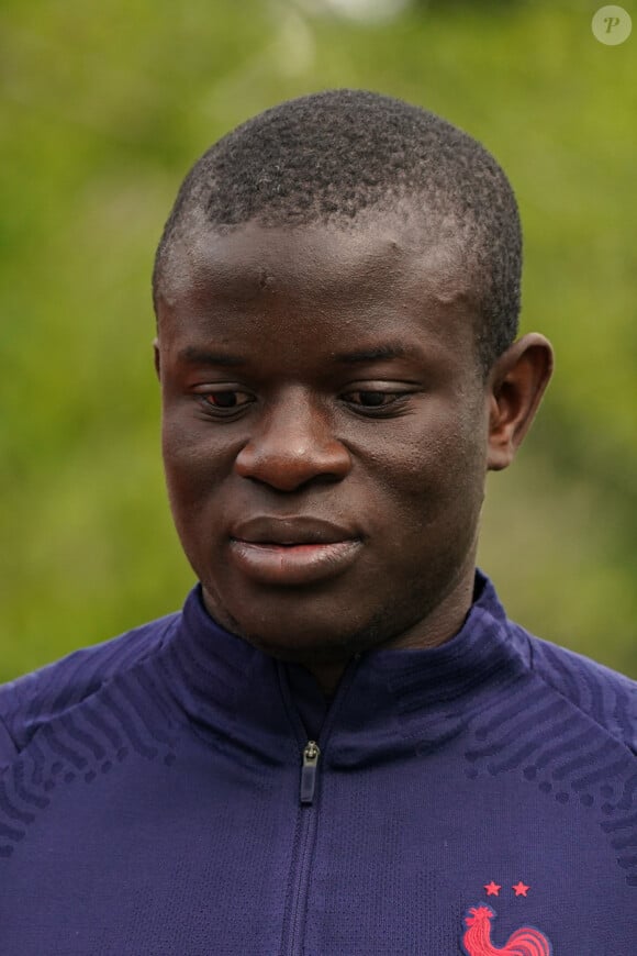 N'Golo Kante - Entrainement de l'Equipe de France A au Centre National du Football, à Clairefontaine-en-Yvelines, le 29 mai 2022.