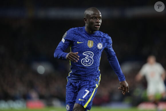 N'Golo Kanté - 8ème de finale aller de la Ligue Des Champions (LDC) "Chelsea - Lille (2-0)" au stade Stamford Bridge, le 22 février 2022.