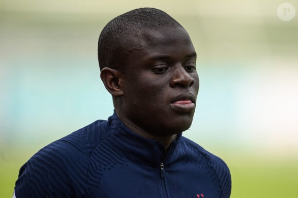 N'Golo Kanté - Entraînement de l'équipe de France au centre National du Football de Clairefontaine-en-Yvelines, France, le 31 mai 2021, dans le cadre de la préparation de l'équipe de France pour l'Euro 2020. La France a battu le Pays de Galles 3-0 le 2 juin, elle disputera un autre match amical contre la Bulgarie le 8 juin. © Federico Pestellini/Panoramic/Bestimage