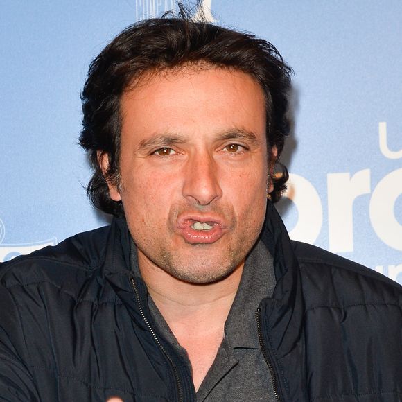 "La misophonie est une pathologie assez commune, qui toucherait 15% de la population (...) On l'est plus ou moins tous."
Bruno Salomone à l'avant-première du film "Un profil pour deux" au cinéma UGC Normandie à Paris, France, le 27 mars 2017. © Coadic Guirec/Bestimage 