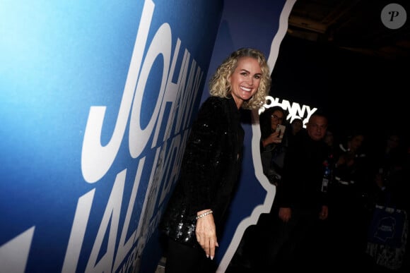 Laeticia Hallyday - Photocall du vernissage de l'exposition "Johnny Hallyday, l'exposition" au Palais des Expositions à Paris. Le 21 décembre 2023 © Dominique Jacovides / Bestimage