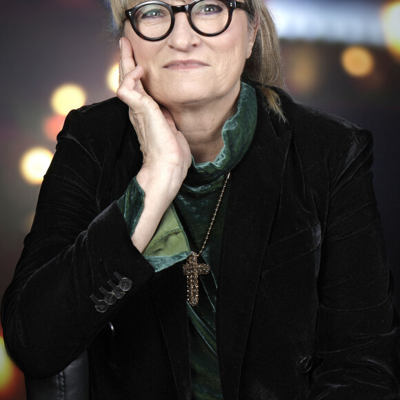 Portrait de Christine Bravo lors de l'enregistrement de l'émission "Chez Jordan". Le 16 janvier 2023 © Cédric Perrin / Bestimage