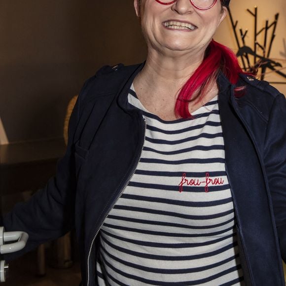 Exclusif - Christine Bravo - Backstage de l'enregistrement de l'émission "Les Grosses Têtes", présentée par Laurent Ruquier et diffuséele 19 décembre sur France 2. Le 8 décembre 2020 © Jack Tribeca / Bestimage