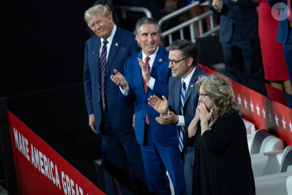 Donald Trump à la Convention nationale républicaine à Milwaukee, Wisconsin, au Fiserv Forum, mercredi 17 juillet.