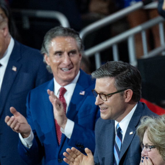 Donald Trump à la Convention nationale républicaine à Milwaukee, Wisconsin, au Fiserv Forum, mercredi 17 juillet.