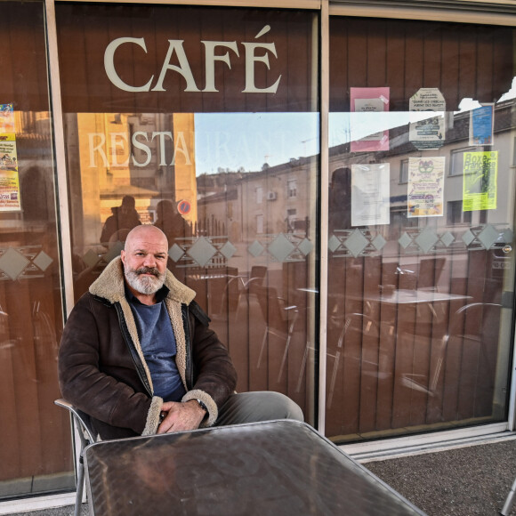 Philippe Etchebest sur le tournage de l'émission "Cauchemar en Cuisine" à Agen, le 20 février 2023.