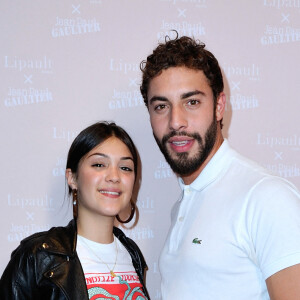 Marwan Berreni et son ex petite amie Myra Tyliann assistant à la soirée Lipault x Jean-Paul Gaultier aux Bains à Paris, le 5 juin 2018. Aurore Maréchal/ABACAPRESS.COM