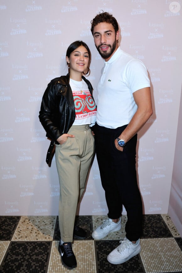 Marwan Berreni et son ex petite amie Myra Tyliann assistant à la soirée Lipault x Jean-Paul Gaultier aux Bains à Paris, le 5 juin 2018. Aurore Maréchal/ABACAPRESS.COM