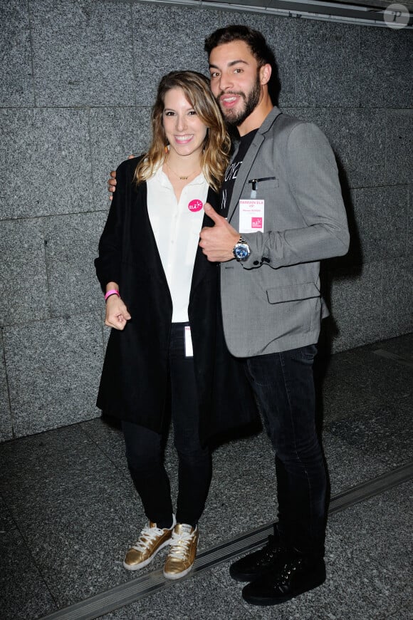 Léa Francois et Marwan Berreni assistent a la 11e cérémonie du Prix Ambassadeur de l'association ELA à la Cité des Sciences et de l'Industrie à Paris le 1er 2016. Aurore Maréchal/ABACAPRESS.COM