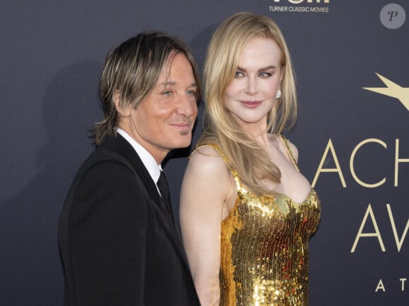 Keith Urban et sa femme Nicole Kidman - 49e édition du AFI Life Achievement Award en l'honneur de N. Kidman. Le 27 avril 2024. © Billy Bennight / Zuma Press / Bestimage