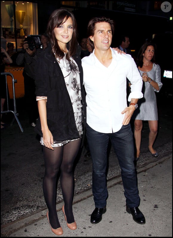 Tom Cruise et Katie Holmes - Première du film "The Romantics" au AMC Loews Theater à New York.