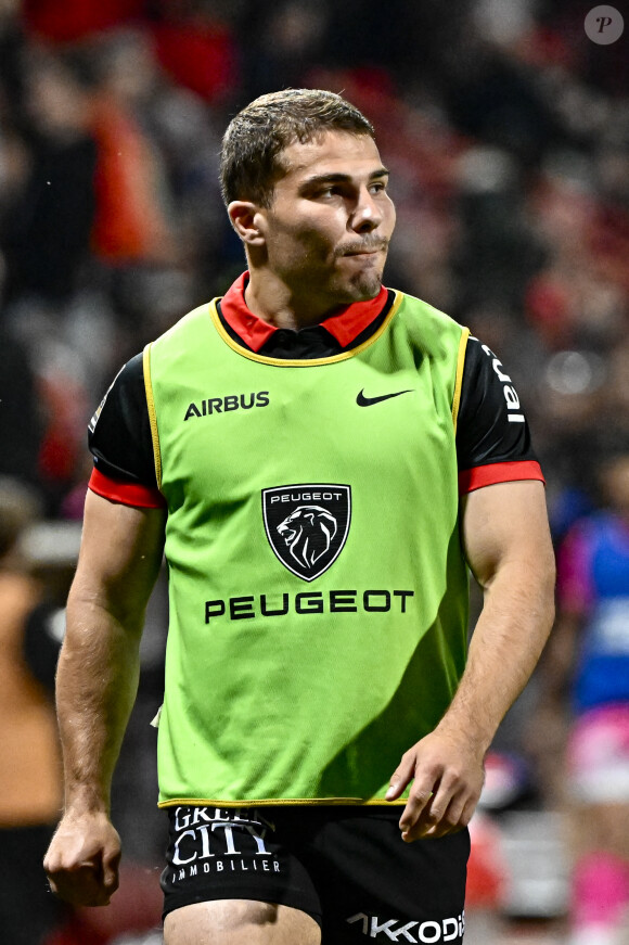 Antoine Dupont (st) - Toulouse contre le Stade Francais (49-18) lors de la 23ème Journée du TOP14 à Toulouse le 12 mai 2024.