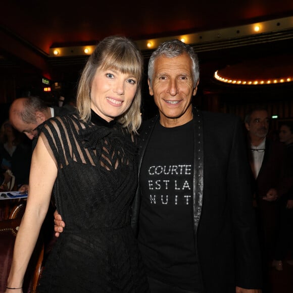 Nagui et sa femme Mélanie Page - 35ème cérémonie des Molières aux Folies Bergère à Paris le 6 mai 2024. © Coadic Guirec / Bestimage