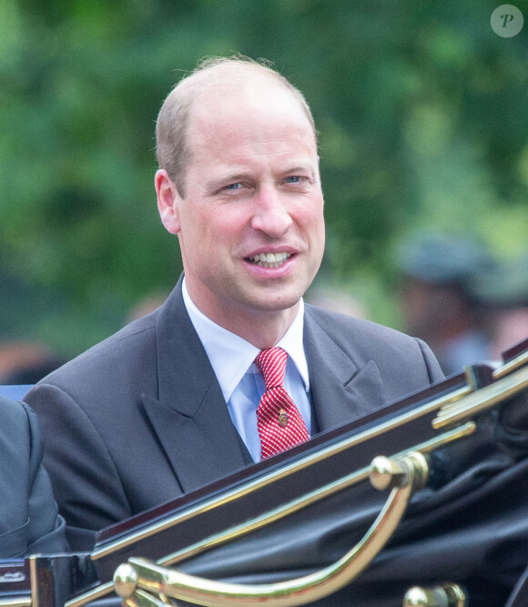 Le prince William, prince de Galles - Le roi Charles III d'Angleterre et l'empereur du Japon Naruhito en calèche lors de la cérémonie d'accueil à Londres le 25 juin 2024. Tayfun Salci/ZUMA Press Wire / Bestimage