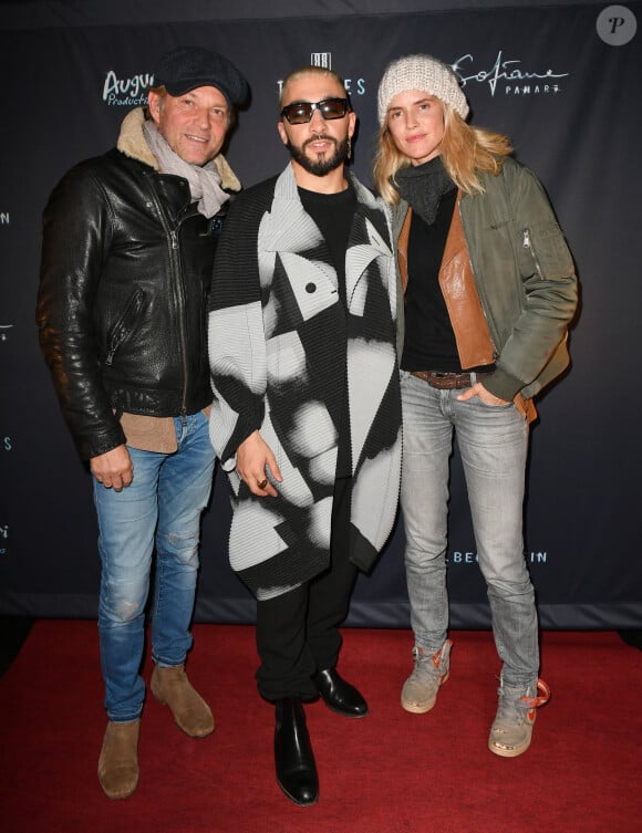 Sofiane Pamart, Alice Taglioni et Laurent Delahousse  lors de l'afterparty du concert de Sofiane Pamart à l'Accor Arena (Bercy) à Paris le 17 novembre 2022