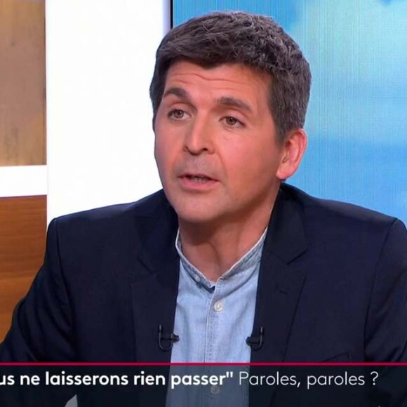 Thomas Sotto a été décrit comme "tyrannique" par d'anciens et actuels collaborateurs de "Télématin"
Thomas Sotto sur le plateau de "Télématin"