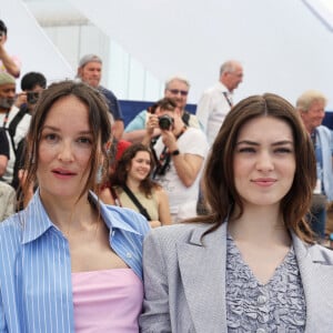 Adèle Simphal, Anamaria Vartolomei, Anaïs Demoustier (enceinte) - Photocall du film "Le comte de Monte Cristo" (Hors Compétition) lors du 77ème Festival International du Film de Cannes (14 - 25 mai 2024), le 23 mai 2024. © Jacovides / Moreau / Bestimage