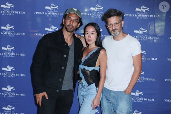 Tomer Sisley, Elise Tilloloy et Olivier Masset-Depasse assistent au 10e festival du cinéma et de la musique de film à La Baule, le 30 juin 2024. Jérôme Domine/ABACAPRESS.COM