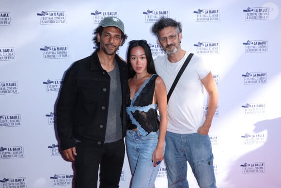 Tomer Sisley, Elise Tilloloy et Olivier Masset-Depasse assistent au 10e Festival du cinéma et de la musique de film à La Baule, le 30 juin 2024. Jérôme Domine/ABACAPRESS.COM