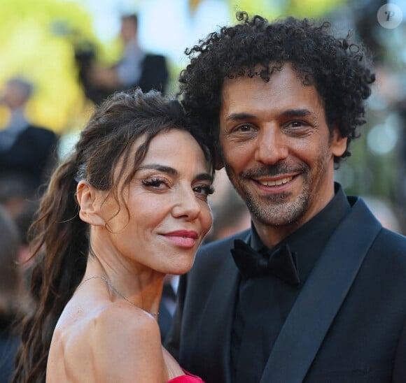 Sandra Zeitoun et Tomer Sisley assistent au tapis rouge "Emilia Perez" lors de la 77ème édition du Festival de Cannes le 18 mai 2024 à Cannes. Franck Castel/ABACAPRESS.COM