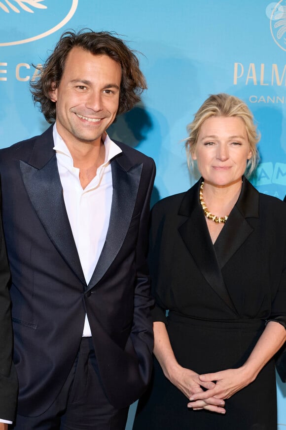 Bertrand Chameroy, Anne-Elisabeth Lemoine - Photocall du dîner d'ouverture du 77ème Festival International du Film de Cannes, au Carlton. Le 14 mai 2024 © Borde-Jacovides-Moreau / Bestimage 