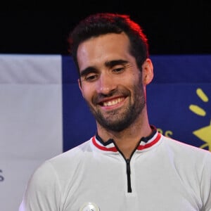 Et membre de la commission des athlètes du Comité international olympique (CIO)
Martin Fourcade et ses skis - Vente aux enchères "Légende du sport" au profit de l'association Les Etoiles Filantes (association qui aide les familles dont un enfant est atteint du gliome infiltrant du tronc cérébral), dont le parrain de cette année est M.Fourcade, aux Puces du Canal à Lyon. Le 18 septembre 2020 320 000 euros ont été récoltés. Le maillot de Kylian Mbappé a été adjugé à 160 000 euros. © Frederic Chambert / Panoramic / Bestimage