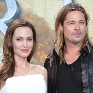 Brad Pitt et Angelina Jolie a la premiere de "World War Z" a Berlin en Allemagne le 4 juin 2013.