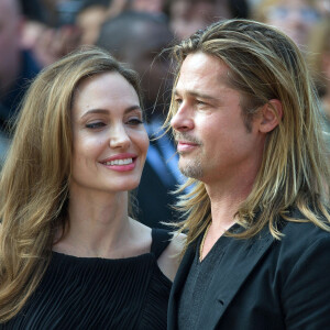 Brad Pitt et Angelina Jolie a la premiere de "World War Z" a Londres le 02/06/2013 